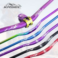 manillar de bicicleta de montana krsec de 318mm manillar elevador de bicicleta de aleacion de aluminio manillar de 25mm de altura y 780mm de longitud con pulido opaco