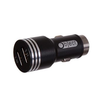 2 In 1 Dual USB Adaptor Black