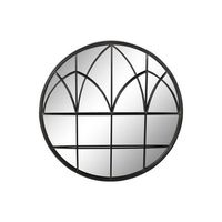 espejo metal espejo 76x4x76 negro