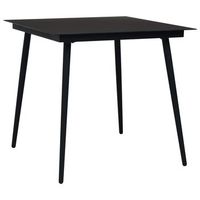conjunto comedor jardin 5 uds  mueble jardin mesa y sillas cuerda de algodon y acero negro