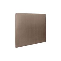 cabecero tapizado 150 cm - tela terciopelo taupe