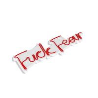 iluminacion led decorativa de plastico fuck fear rojo 49x155x2 cm
