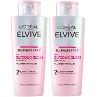 loreal paris elvive glycolic gloss shampoo duo