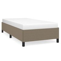 cama individual  cama para adultos  estructura de cama de tela gris taupe 80x200 cm