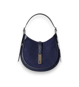Polo Ralph Lauren para mujer. 428P11042001 Bolso Polo ID de ante marino (OSFA), Casual, Clásico