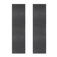 paneles acusticos de pared x2 - gris antracita - 240x 60cm