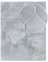 alfombra de piel lelystar gris  80x150 cm