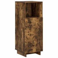 mueble de cuarto de bano roble ahumado 365 x 38 x 95 cm vidaxl