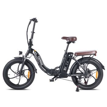Bicicleta Eléctrica De Neumáticos Anchos Fafrees F20 Pro, Plegable, Batería Extraíble De 36 V Y 20 Ah, Negro Satinado