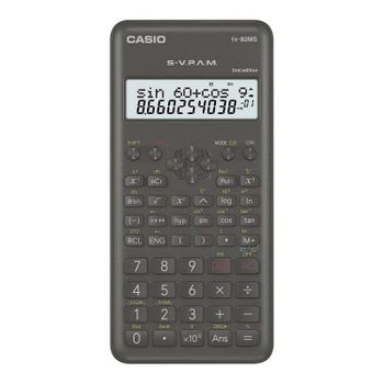 Calculadora Científica Casio FX-82MS II 240 Funciones Pantalla LCD 2 Líneas
