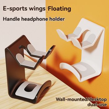 Soporte universal para auriculares, soporte adhesivo de plástico para montar en la pared, soporte para auriculares debajo del escritorio, organizador de escritorio, Switch Contr