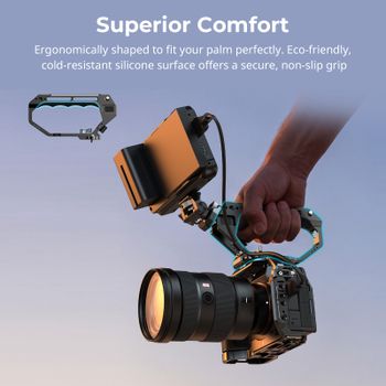 SmallRig - Empuñadura Superior Tipo D con Abrazadera NATO, con Orificios de Localización de 1/4