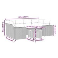 conjunto de comedor para jardin exterior incluye cojines juego de 7 piezas