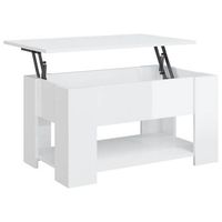 mesa de centro 49x79x41 cm madera - blanco