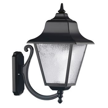 Dopo Lighting - Aplique De Pared Rob Ip44 E27 M·x. 70w Negro Cristal Mate