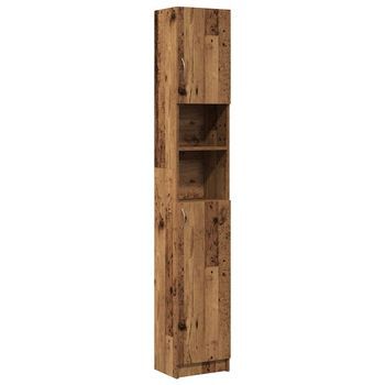 Mueble De Baño | Armario De Baño Madera Contrachapada Madera Vieja 32x25,5x190cm