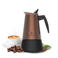 cecotec cafetera italiana piccolina 900 red 450ml 10 tazas de cafe acero inoxidable apta todas superficies filtro premium