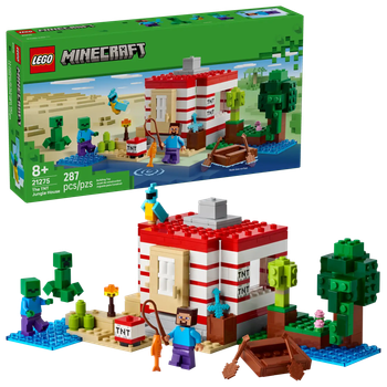 LEGO LEGO Minecraft Casa-Dinamita de la Selva 21275 - Set de Construcción