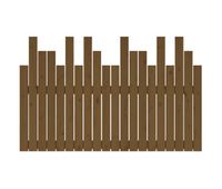 vidaxl cabecero cama pared madera maciza pino marron miel 1275x3x80cm