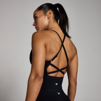 Camiseta de tirantes Tempo sin costuras con tirantes para mujer de MP - Negro - S