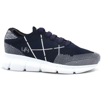 L4k3 Deportivas Moda LAKE Mr. Big Hi Tech Sneaker Elastic Blue Black D75-HIT para hombre