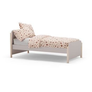 Cama Juvenil Con Cabecero 92x200 Cm Misty Dawn Beige - Oak Soft 200 X 70 X 92 Cm