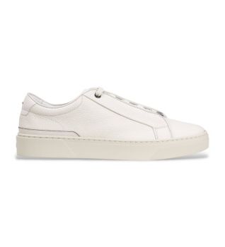 BOSS para hombre. 50545153 Zapatillas de piel Gary Tenn blanco (46), Plano, Cordones, Casual