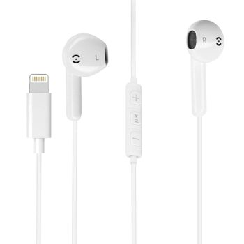 Forcell Auriculares Ergonómicos Lightning Blancos