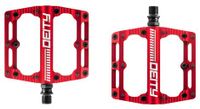 pedales planos deity black kat rojo