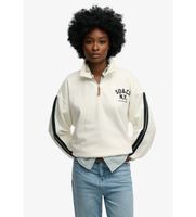 superdry para mujer w2012593a sudadera country club applique beige xxs casual algodon