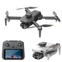 lyzrc l106-1 gps 5g wifi fpv con controlador de pantalla lcd de 59 pulgadas camara dual hd 720p gimbal servo evitacion