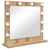 espejo de tocador roble artisan 60 x 55 x 18 cm rectangular vidaxl