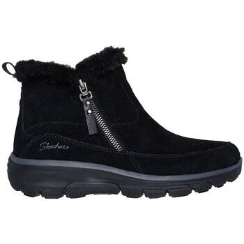 Skechers Botines BOTIN EASY GOING - COOL ZIP SERRAJE NEGRO para mujer