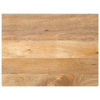 tablero de mesa rectangular madera maciza mango 90x70x38 cm vidaxl