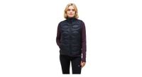 chaqueta de pluma sin mangas peak performance helium down mujer negra