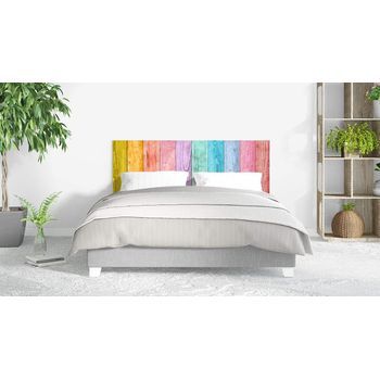Oedim Cabecero Cama Pvc Impresión Digital Sin Relieve Madera De Colores 200 X 60 Cm | Disponible En Varias Medidas | Cabecero Ligero, Elegante,