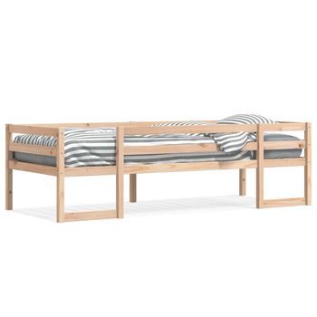 Cama Individual | Estructura De Cama Para Niños Madera Maciza De Pino 75x190 Cm