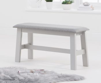 Chiltern Grey Bench with Fabric Seat