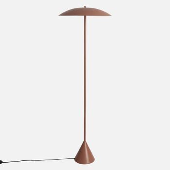 Lámpara De Pie Interior Metal, Ø50cm, Marrón