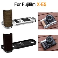 x-e5 soporte de agarre en forma de l de metal para camara fujifilm x-e5 mango de madera soporte de disparo con una sola mano