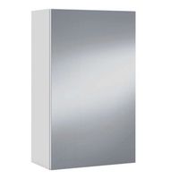 mueble de bano con puerta batiente espejo y dos baldas interiores
