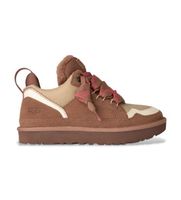 ugg para mujer 1144032 zapatillas de piel lowmel marron 36 plano cordones casual