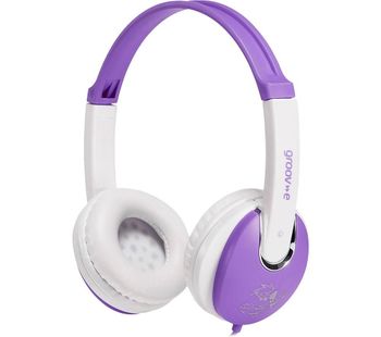 KIDZ GV-590-VW Kids Headphones - Violet & White, Violet