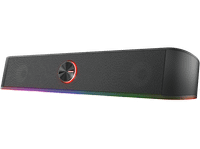 barra de sonido - trust gxt 619 thorne 12 w iluminacion rgb usb jack 35 mm negro