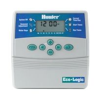 programador de riego hunter eco logic interior 6 zonas