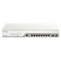 conmutador d-link dbs-2000-10mpe gestionado l2 gigabit poe 8 puertos rj-45
