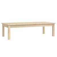 mesa de centro de madera maciza de pino 110x50x30 cm vidaxl