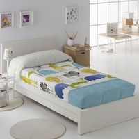 edredon bouti infantil ajustable jirafa 90 cm rufino diaz azul