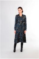 vestido camisero estampado multiblue cashmere