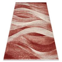 alfombra fusion 1617 beige  terracota - ondas moderna abstracta 160x220 cm